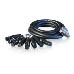 Alva kabel D-Sub25 - 8 x XLR F 3 m
