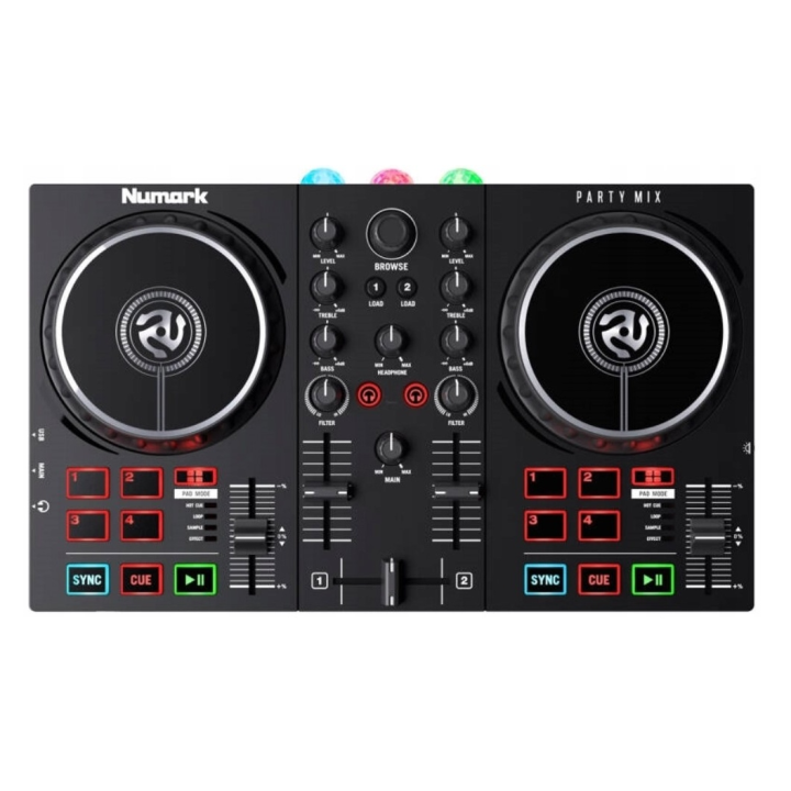 DJ機材 numark party mix live Numark Party Mix Live Kontroler Dj Usb Led Przenośna Konsola