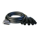 Alva kabel D-Sub25 - 8 x XLR M 10m